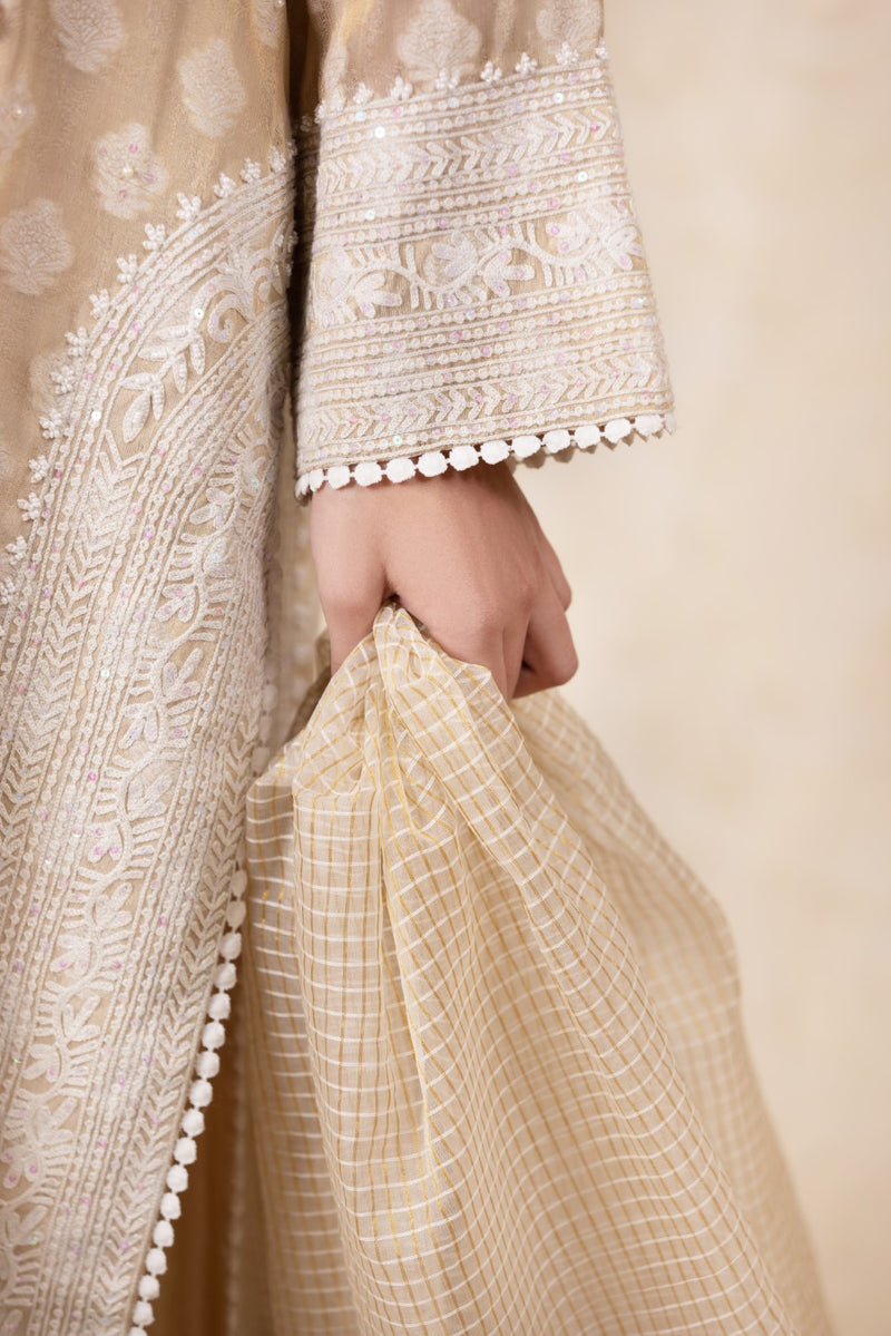 Royal Ivory - Straight shirt with culottes