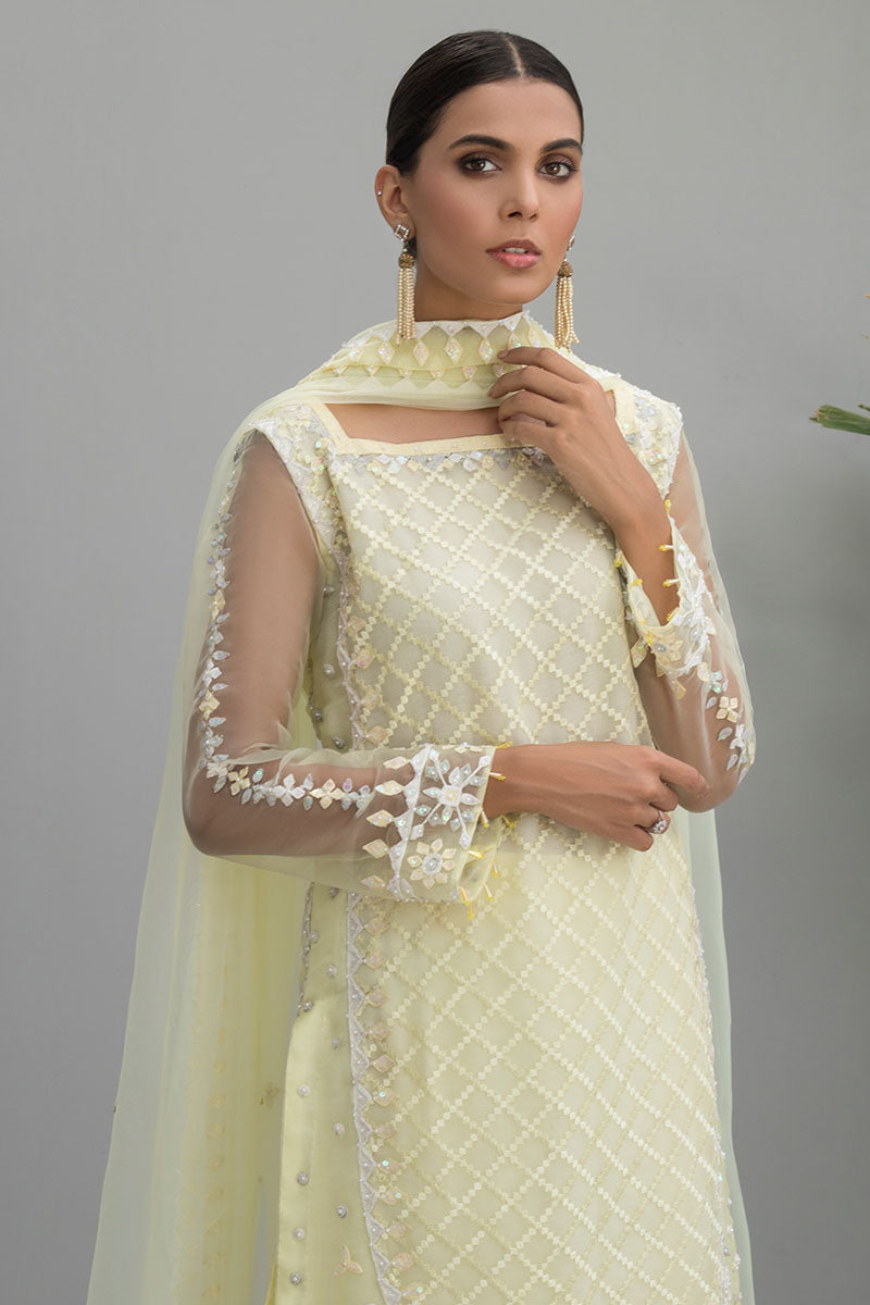 Lemon - Self organza shirt