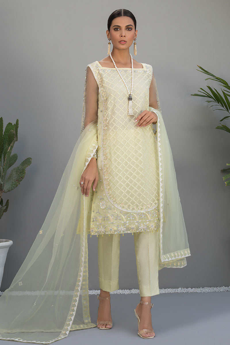 Lemon - Self organza shirt