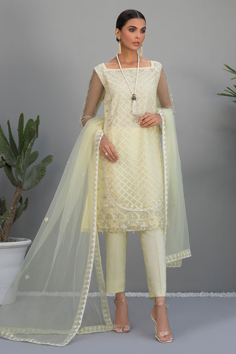 Lemon - Self organza shirt