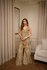 Muted Gold Cascade