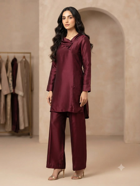 Maroon Co-ord