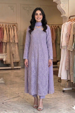 Cotton Lines (Purple) full sleeves (Aabroo)
