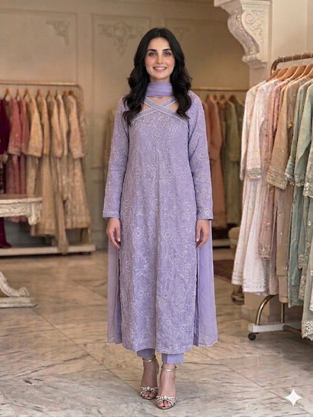 Cotton Lines (Purple) full sleeves (Aabroo)