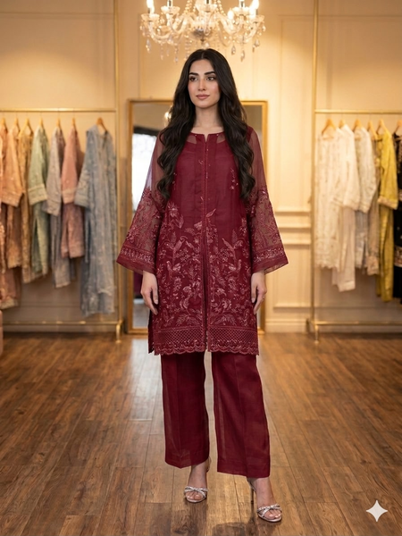 Falak Design (Maroon)