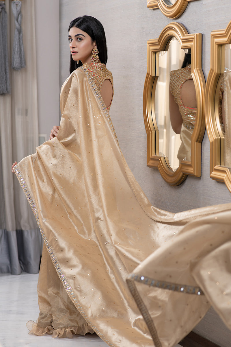 Gold Diva - Tissue lame saree