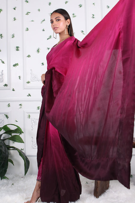 Dominique - Pants saree set