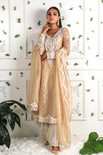 Fine Gild - Embellished shirt with crushed pants