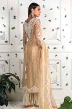 Fine Gild - Embellished shirt with crushed pants