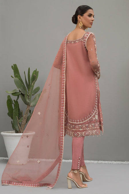 Pink Tea - Self organza shirt